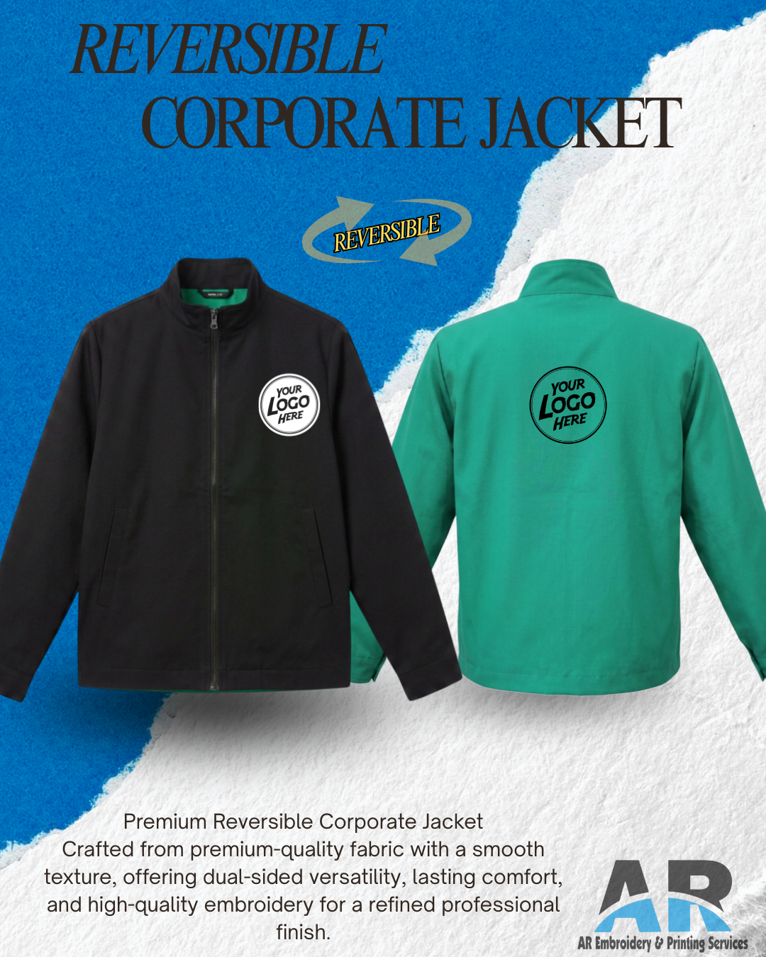 CUSTOMIZE PREMIUM REVERSIBLE CORPORATE JACKET