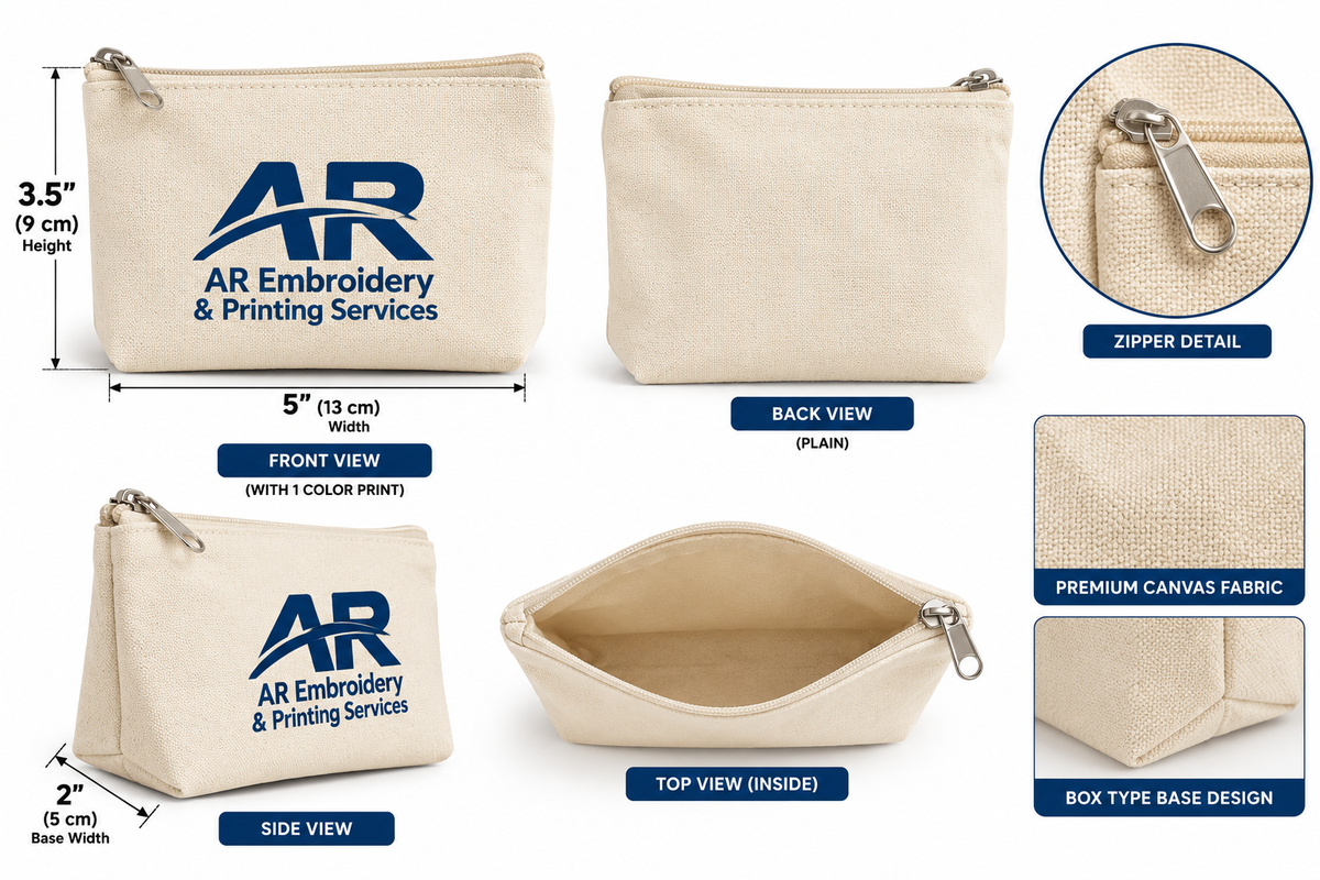 Customized Canvas Coin Purse