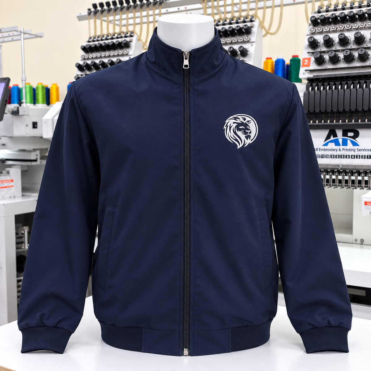 Customized Non-Reversible Bomber Corporate Jacket