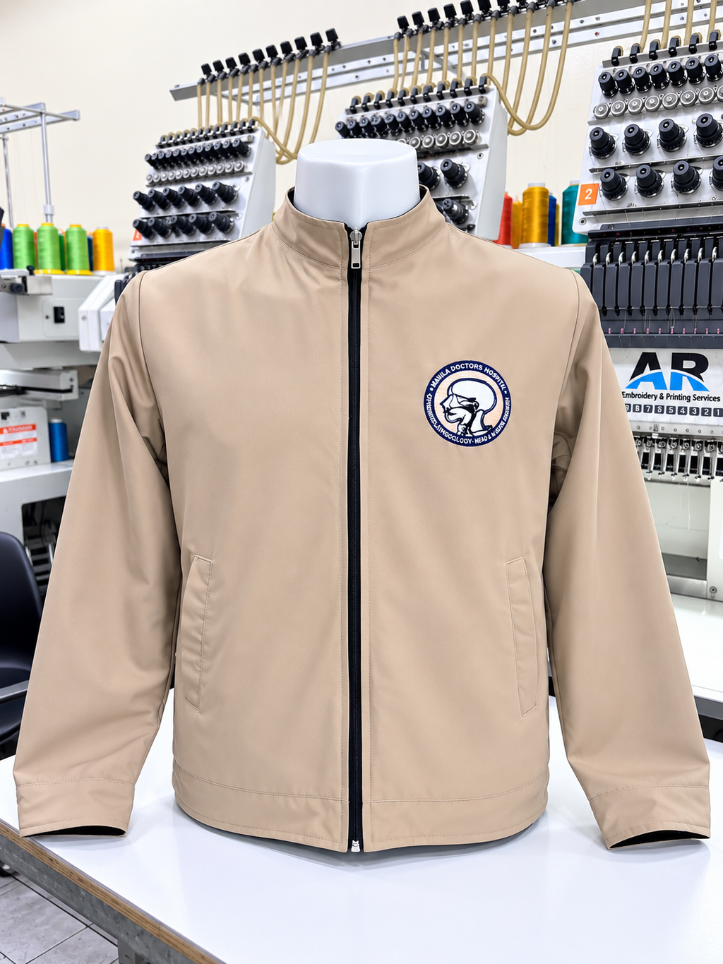 Premium Customized Reversible Corporate Jacket - Stand Collar