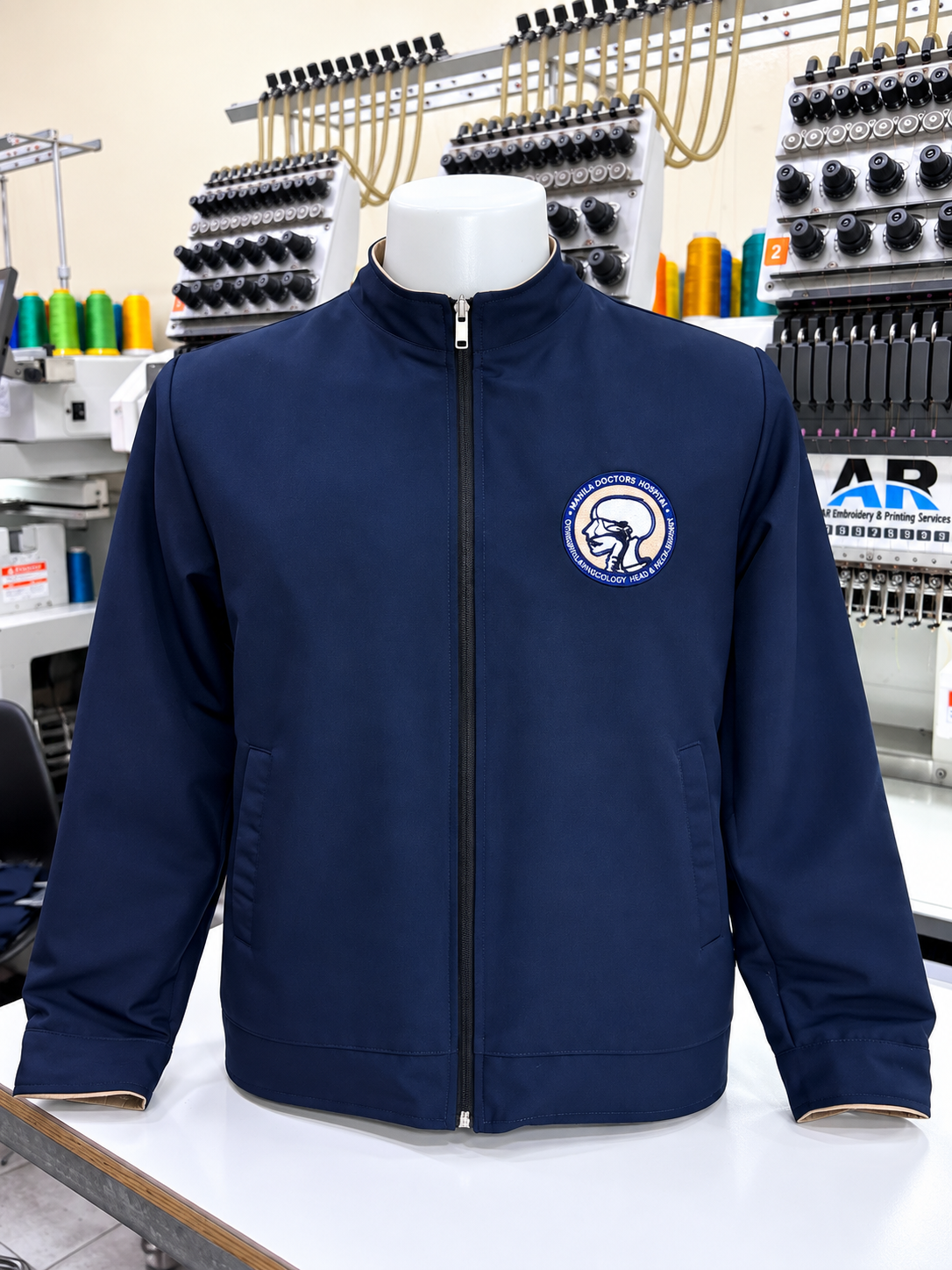 Premium Customized Reversible Corporate Jacket - Stand Collar